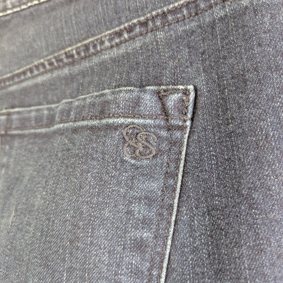 JESSICA SIMPSON Skinny Crop Ankle Zip Jeans Sz 30 - Picture 7 of 11